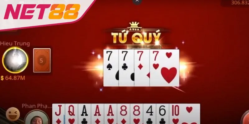 Kinh nghiệm chơi tiến lên miền nam online bất bại Bộ tứ quý có thể chặt được Heo bất kỳ