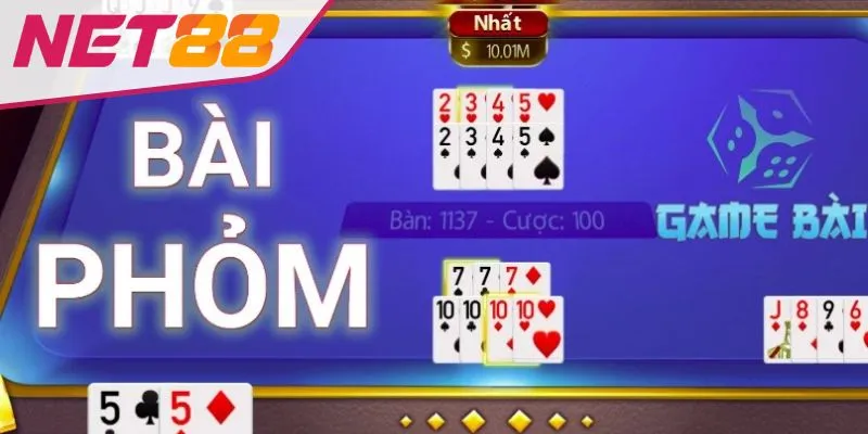 Bài phỏm online - Chơi dễ, dễ nhận thưởng Giao diện trực tuyến của bài phỏm online