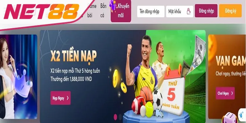 KHUYẾN MÃI NET88 Những chương trình khuyến mãi Net88 cực kỳ nổi bật
