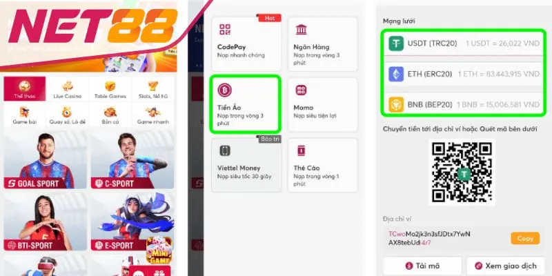 Nạp Tiền Net88 Tổng hợp những điều cần lưu ý khi giao dịch tại Net88