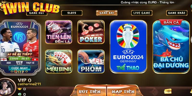 Điểm Đến IWIN Hấp Dẫn Cho Các Cược Thủ Đam Mê Kiếm Tiền Các thể loại game IWIN hot nhất hiện nay